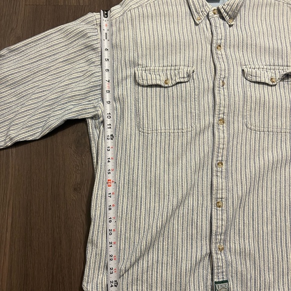 Vintage Northern Element White and Blue Men's Shirt - Picture 6 of 6